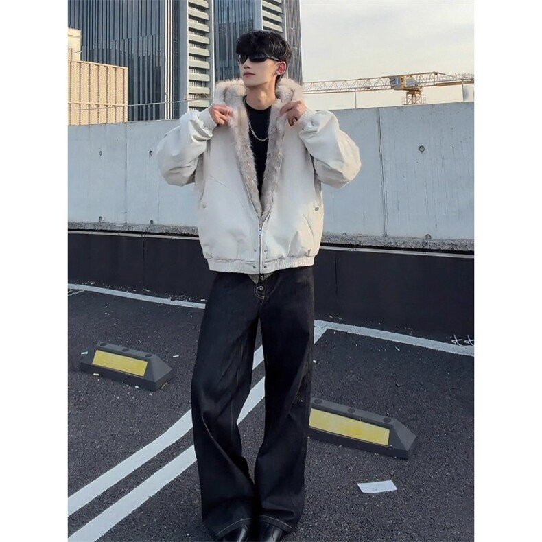 现货~自制高品质毛领座山雕棉服加厚保暖棉衣MF002P90,男装棉衣,星座908
