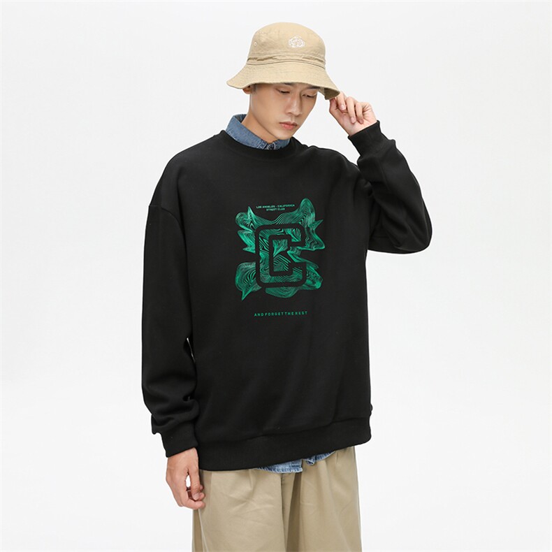 新款滑肤棉无影墙卫衣拉浆工艺字母新款男士VE200Y2-P48控78,男装卫衣,星座717