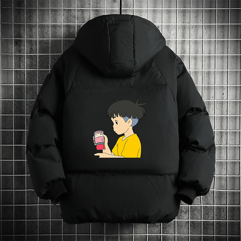 控128加绒面包服男大码羊羔毛衣男MY16200-P100图片