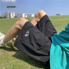 港风夏新款多色沙滩裤抖音多巴胺宽松短裤B315-K23353-特p20控38，男装休闲裤，电商B315