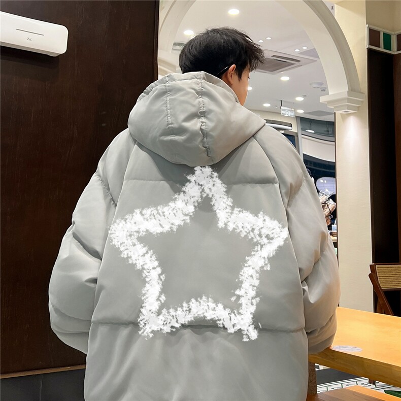 棉袄厚外套港风日系棉衣纯色棉服大码面包服1016-1M02P90K118,男装棉衣,星座1016-1（原电商B408-1）