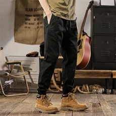 美式重磅复古工装裤男春秋新款宽松潮牌哈伦休闲原创束脚裤男K79，男装工装外套，星座310B-1