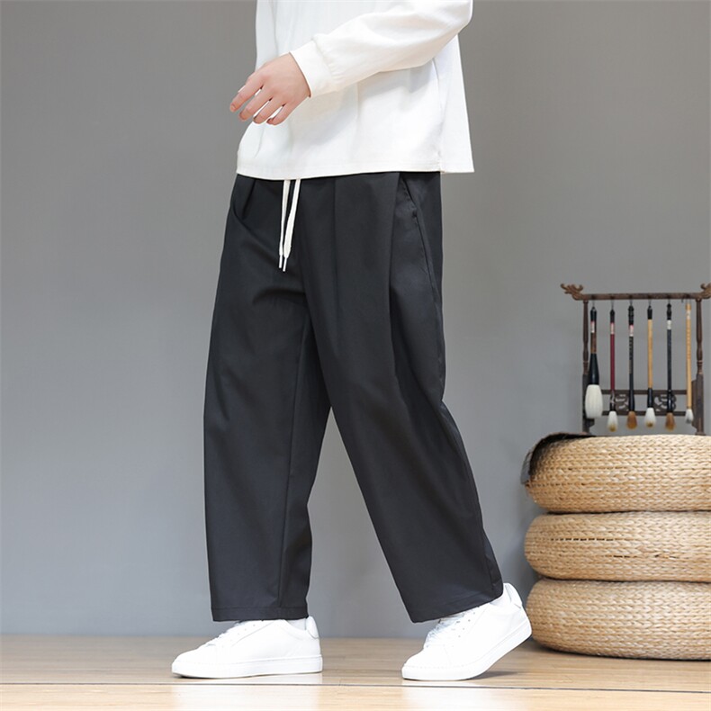 XZ221-6-K30-P55风秋冬新款休闲裤男宽松大码日系长裤，男装休闲裤，星座221-6