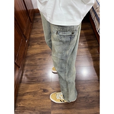 【有货】美式复古cleanfit牛仔裤男宽松直筒vibe风裤子820LL-P48，男装牛仔裤，星座1007（原301D）