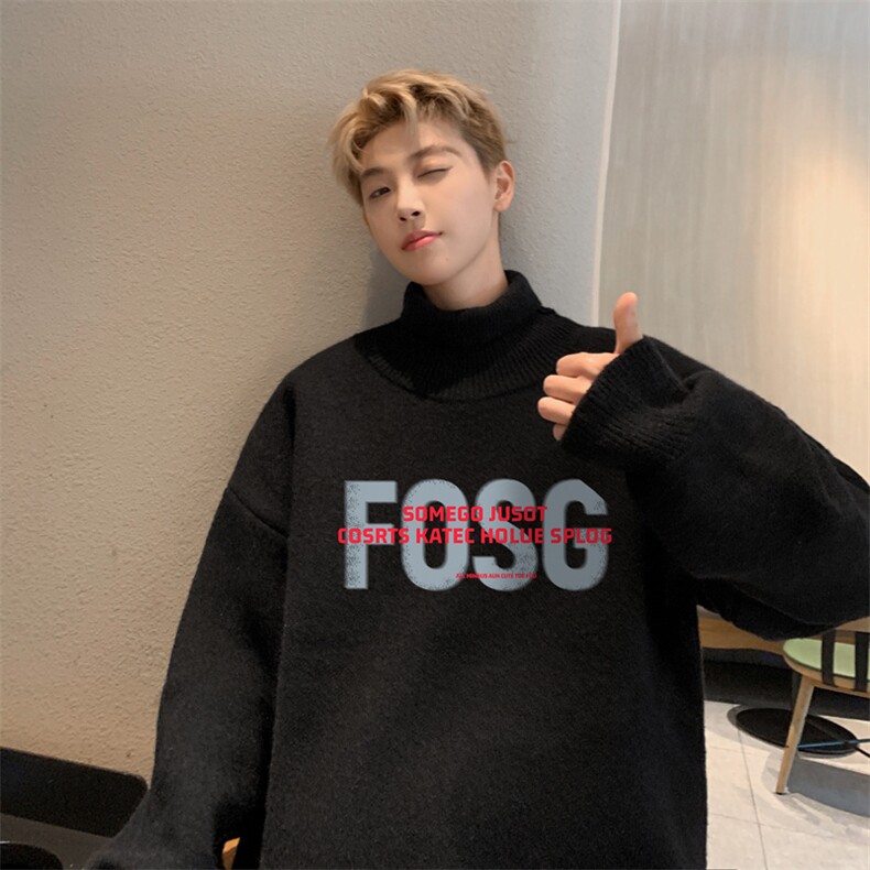 高质量！秋冬高领毛衣加绒加厚翻领针织衫男毛衣FL253-特p38,男装针织衫/毛衣,电商B367