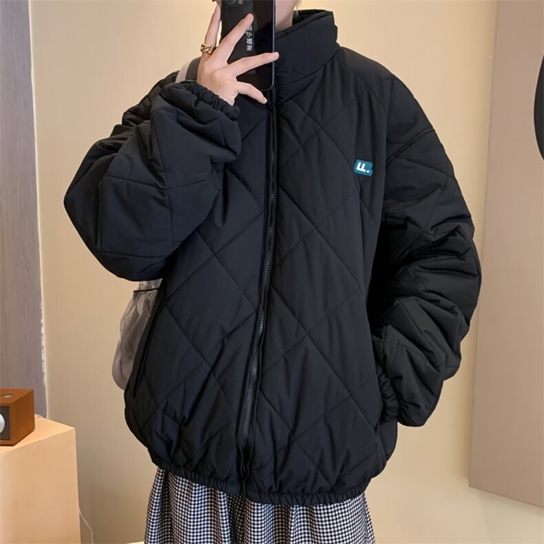 新款冬季情侣棉衣冬款外套秋冬保暖加厚简约港风潮M8003p58,男装棉衣,电商D315