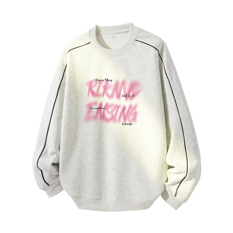 得物供货、复合重磅420克现货圆领卫衣宽松HD019-1-YLT25267-P35，男装卫衣，电商019-1