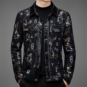 BAMJ-9903钱塘2020-2中青年男士时尚休闲秋季新款羊皮夹克P465图片