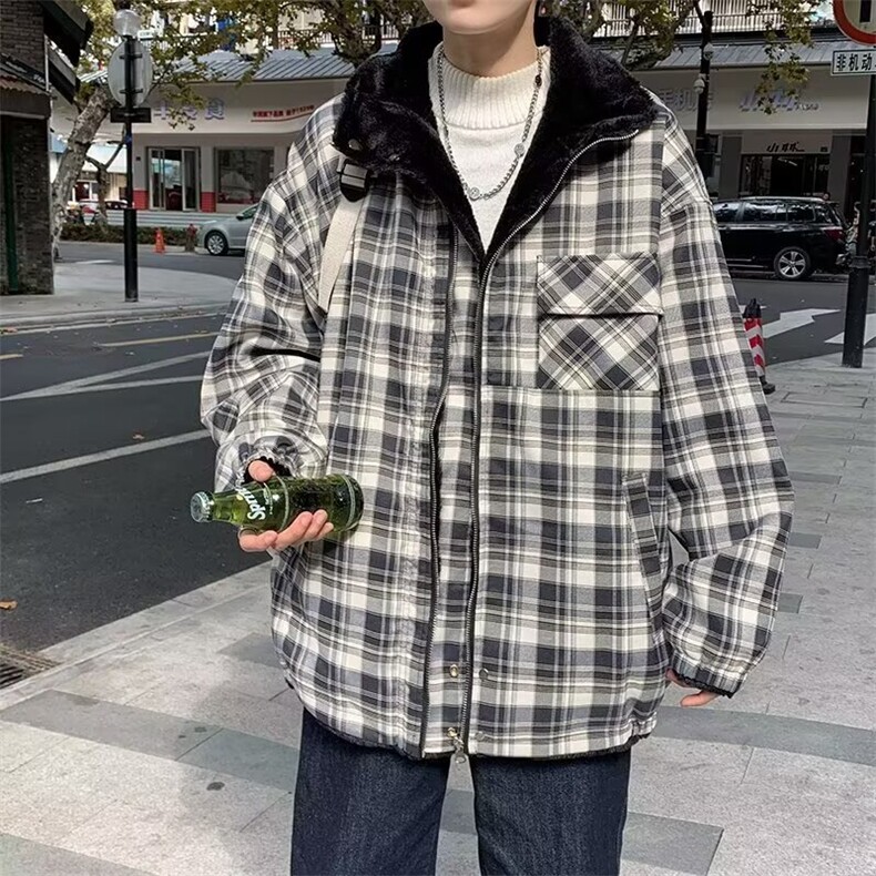 2025秋冬新款宽松立领短款百搭双面穿上衣男女同款保暖棉服JK7821,男装棉衣,星座516A
