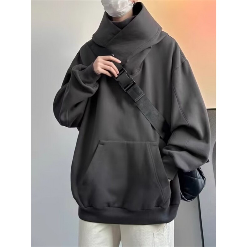 网络图现货潮牌冲锋秋冬款加绒加厚连帽高领衣服冬季重磅JW1-P50,男装卫衣,星座715-7