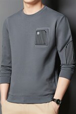 卫衣春季中青年男士t恤长袖2022潮流休闲衣服打底衫上衣纯色男装
