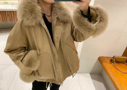 现货大毛领派克，女装，泰靡(1F)