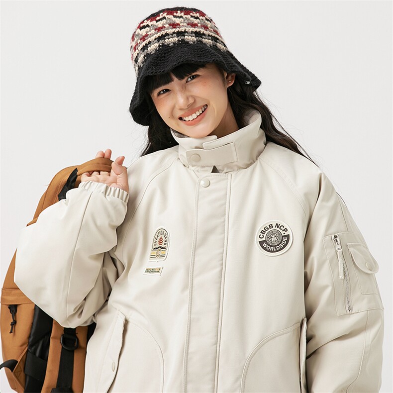 2026冬季新款男日系潮牌纯色宽松休闲连帽棉服加厚外套MY360-F156,男装棉衣,电商A101（原外27）