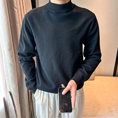 现货秋冬半高领男装针织衫/毛衣打底衫W6002-P50，男装针织衫/毛衣，星座1012-1