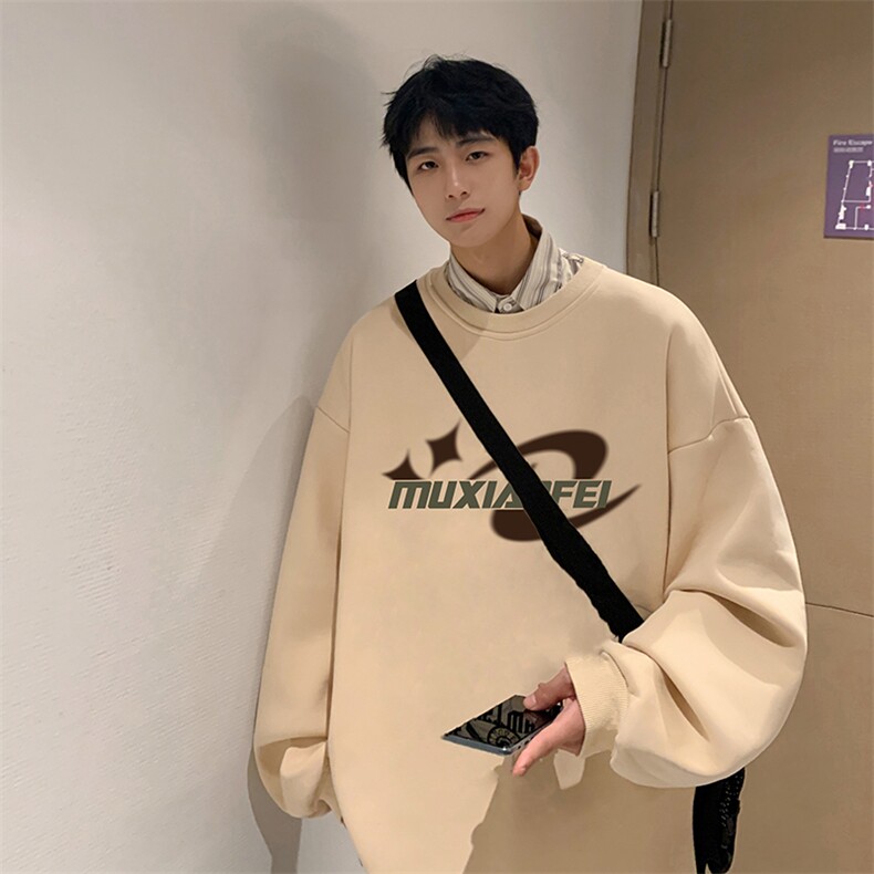 抖音供货、复合重磅360克现货圆领卫衣宽松D223A-YL2368-特P28,男装卫衣,电商019-1