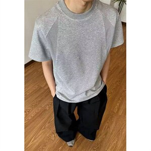 美式oversize短袖t恤男夏季加大加肥休闲宽松半袖上衣LT222-P38，男装T恤，星座1008