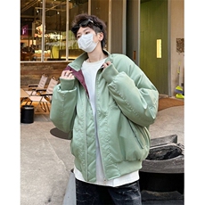 廓形bomber立领加厚棉服男冬季外套短款痞帅夹克棉衣M9087，男装夹克，星座1116A-1（原606A）