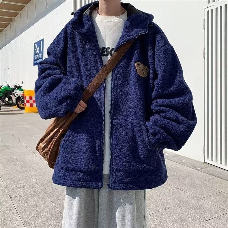 美式秋冬季新款熊双层加厚羊羔外套WT888P70,男装夹克,星座1116-2
