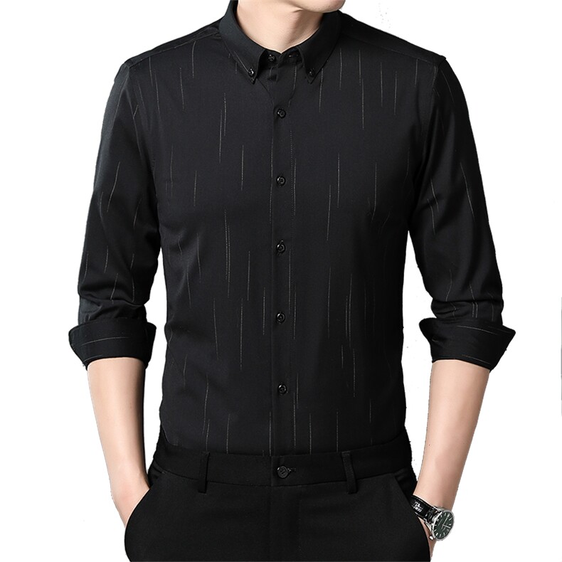 N7396钱塘2020-3男士新款休闲时尚长袖衬衣高品质P54,男装衬衫,钱塘207-3