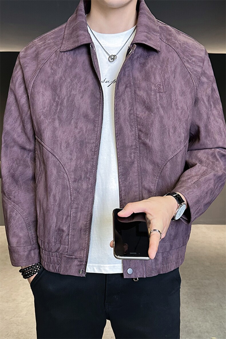 美式皮衣外套男秋季2025新款机车飞行员皮夹克A313-K275118-P155,男装皮衣,电商A313
