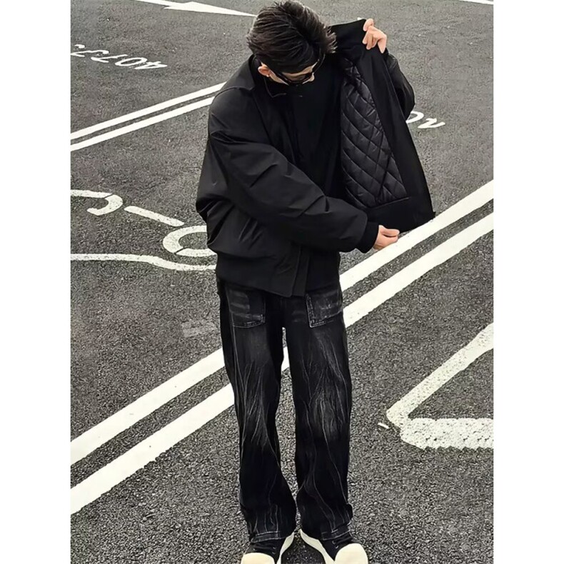 冬季棉服男生加厚保暖运动休闲潮牌帅气外套图片