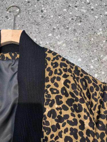 2021秋季新品韩版宽松针织拼接上衣潮短外套，女装短外套，L·H·X