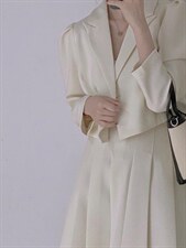 小西服套装，女装职业装，驿谷