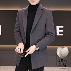 冬季新款羊毛呢子高品质毛呢大衣中长款风衣外套上衣男7917P180，男装风衣，电商B226-2（原B217-2）