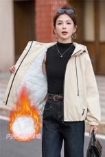 现货！现货！加绒加厚外套女不臃肿2025冬季新款气质高级感棉衣，女装棉衣/棉服，以桐