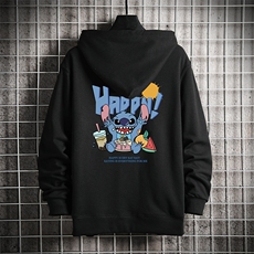KS21077-P38加绒款-P43连帽开衫卫衣男运动外套大码班服网格，男装卫衣，电商A040A