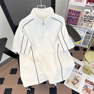 痞帅潮休闲时尚宽松短袖t恤短裤运动潮牌夏季套装男设计感两件套图片