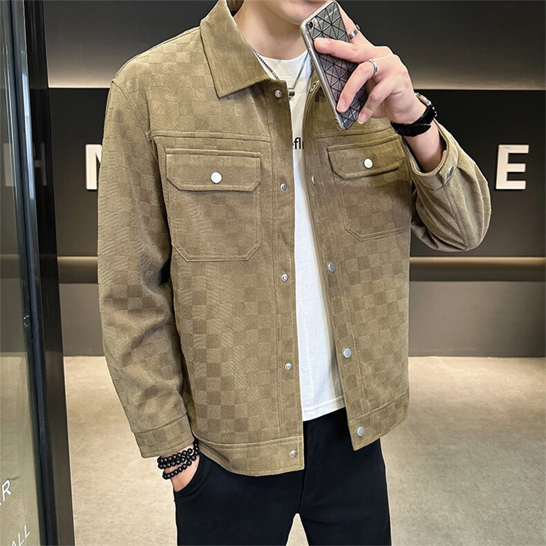 L20-P80秋冬新款大码翻领休闲外套夹克控129,男装夹克,星座109