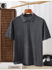 2025年秋季青春流行短袖宽松POLO领半袖，男装T恤，冀清阳荣