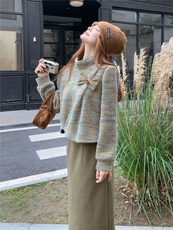 现货手法小香风两件套时尚洋气女装套装加绒加厚保暖轻奢高级感，女装套装/套裙，网红馆