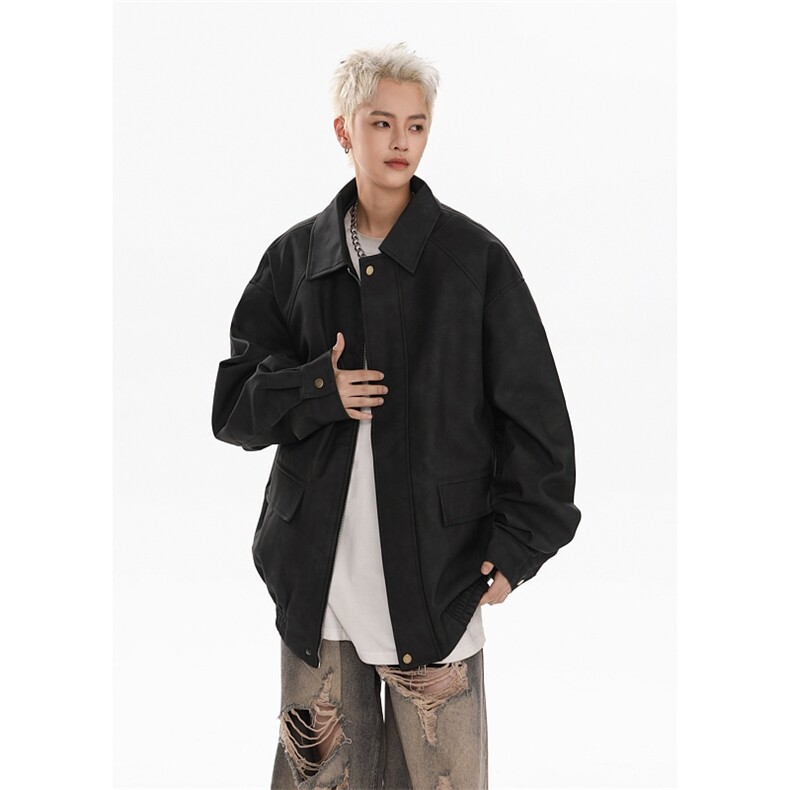 秋季新款港风美式vibe潮牌痞帅翻领夹克男XZ213-JK9007-P85控108,男装夹克,星座213