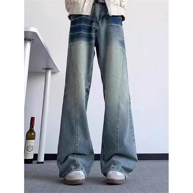 1506-1/KG9801半松紧腰/P48裂纹做旧cleanfit水洗街头牛仔裤潮牌,男装牛仔裤,星座1506-1