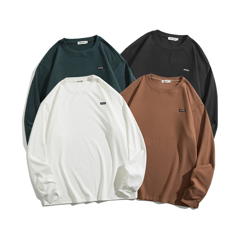 基础圆领德容T恤袖口收口卫衣615-T1131-P48，男装T恤，星座702-1