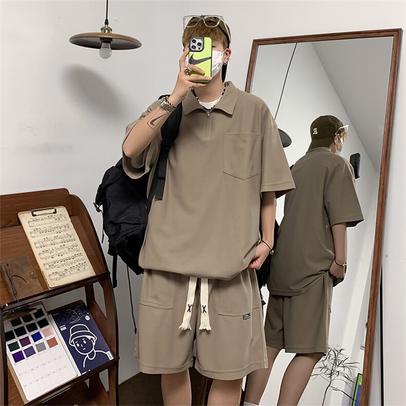 短袖polo衫短裤套装情侣运动服TZ307P75控98,男装牛仔裤,电商A309