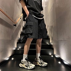 X5476-TP40控价68夏季2024五分短裤多口袋休闲裤设计感工装裤，男装休闲裤，电商A102-1