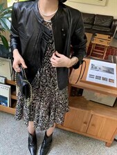 2022民族风复古盘扣设计气质皮衣外套，女装皮衣，L·H·X