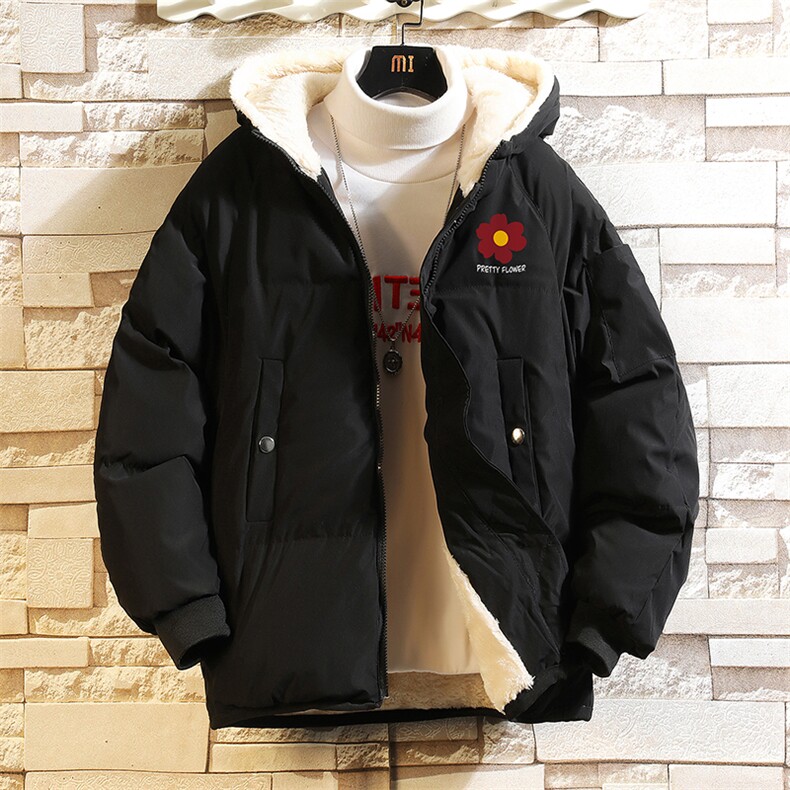 加厚加绒连帽衣男大码服男面包服男砖墙MY16257-P100,男装棉衣,电商A040A