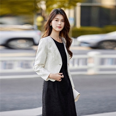 婵米儿2025秋季新款法式小西装小香风外套粗花呢显瘦上衣女，女装短外套，婵米儿