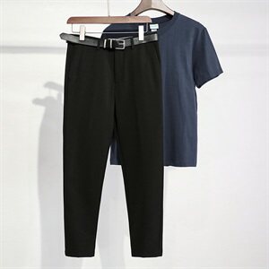 九分裤男裤子休闲直筒小西裤韩版潮流男士西装裤9分裤男YD221