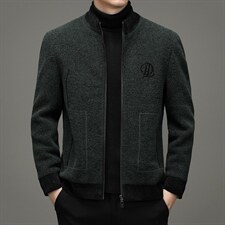 毛呢外套男士秋冬夹克男呢子外套男士单西男宽松休闲ZG2812-P285,男装夹克,电商B212（原钱塘6029）