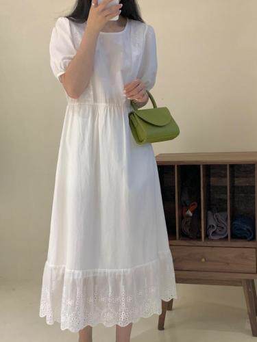 新款韩系纯色长款连衣裙，女装连衣裙，Here Bella(5F)