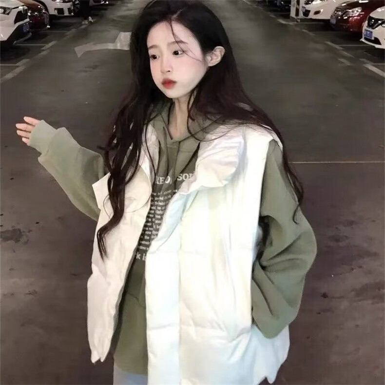 美式冬季棉马甲男加厚保暖棉服外套复古韩版潮流宽松情侣棉袄外套,男装棉衣,星座516A