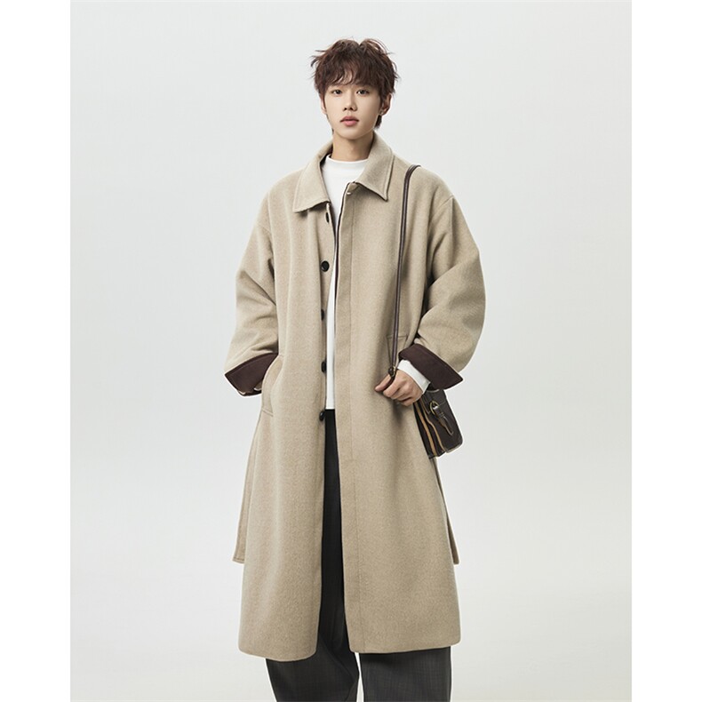 男女绵羊毛呢大衣中长款呢子风衣外套-FY666特1110，男装风衣，电商B289-1