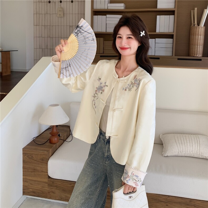 [大货】新中式复古短外套2C057-916-P165-K268,女装短外套,2C057