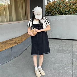 现货-夏季新款假两件牛仔拼接连衣裙331－P115-K175图片