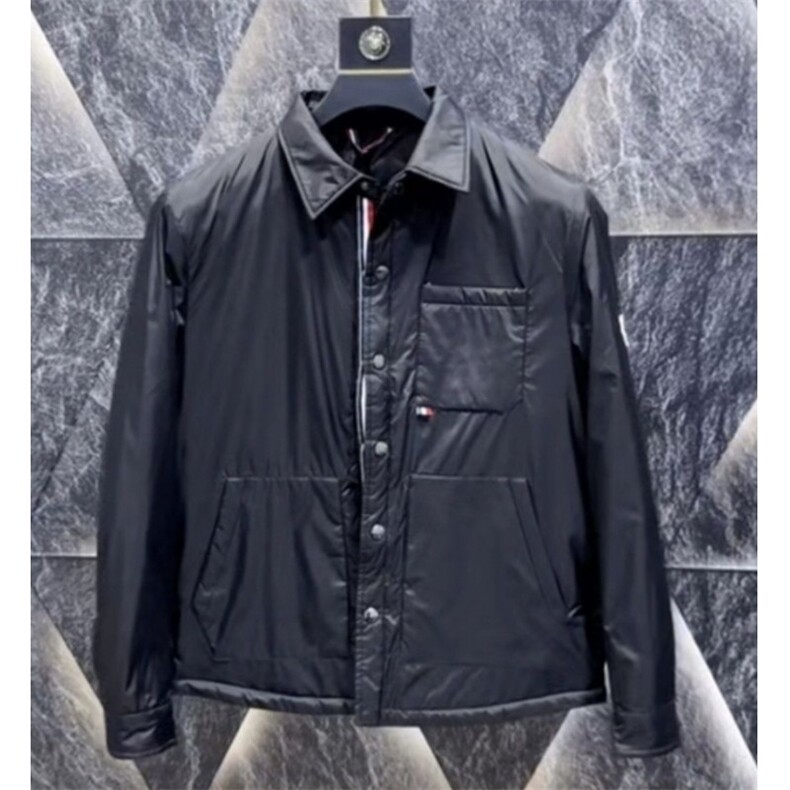 (网图)翻领轻薄棉服保暖轻奢休闲黑色薄棉棉袄  313B-JK9923-P105图片